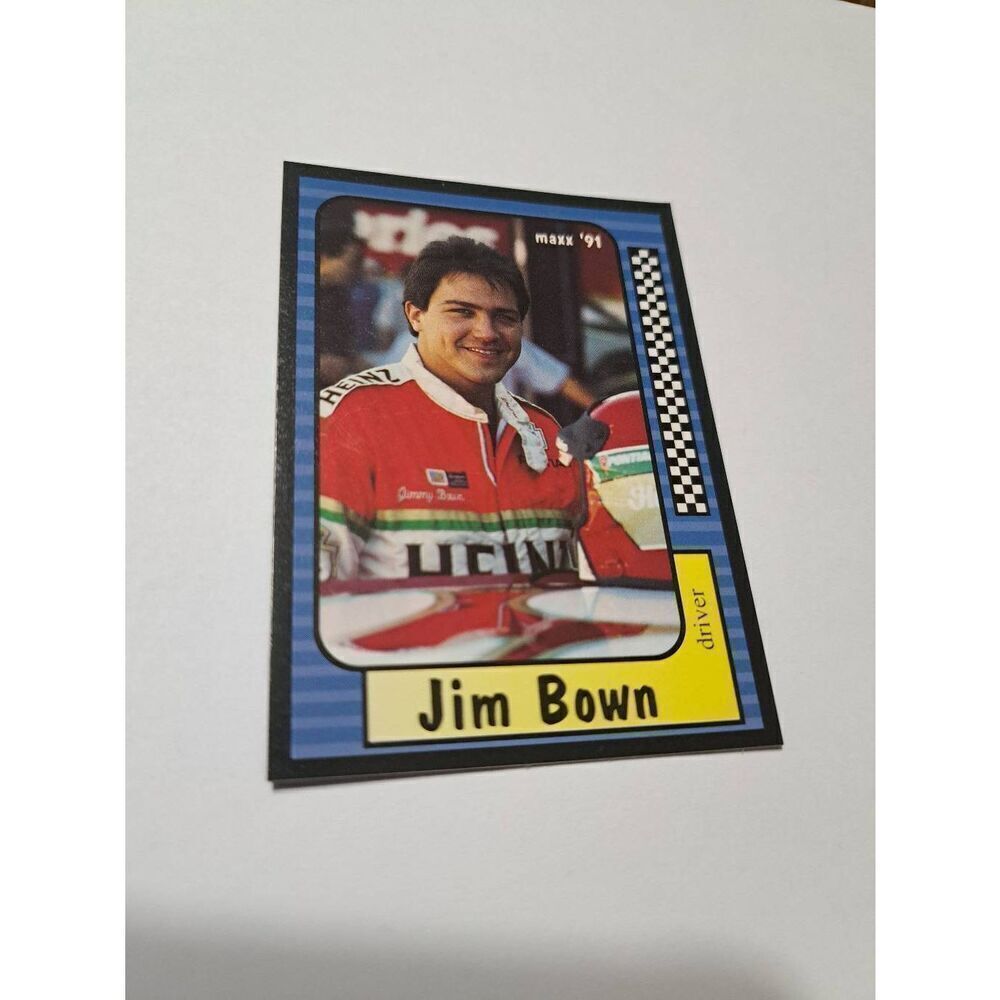 Vintage 1991 Maxx Jim Bown #57 Race Car Nascar Trading Card